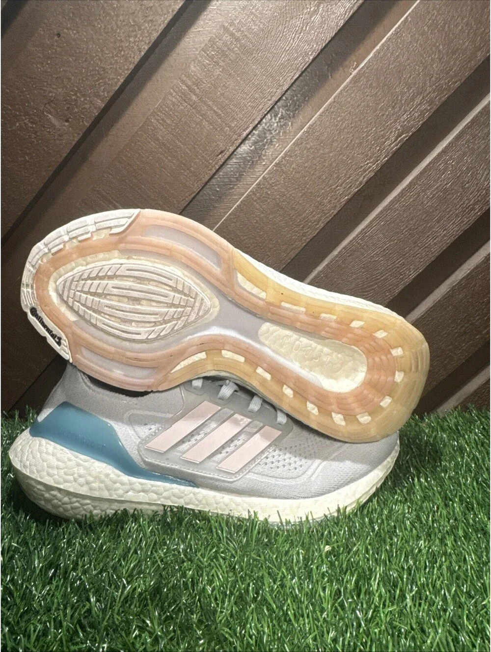 Size 8.5 - Adidas UltraBoost 21 Halo Blue Fresh Candy W